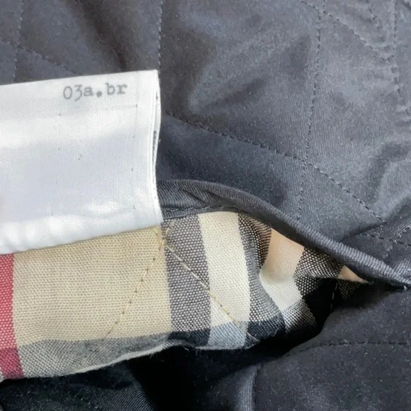 Burberry Constance Quilted Jacket Black Medium Regular Vintage Check - Picture 10 of 15